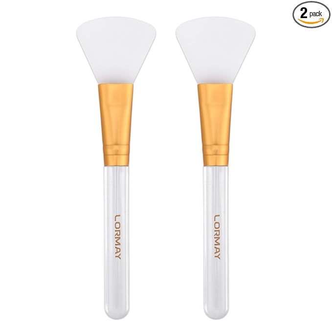 LORMAY Jelly Brush | 2 Pcs Silicone Face Mask Brushes | Mask Application Tool by LORMAY