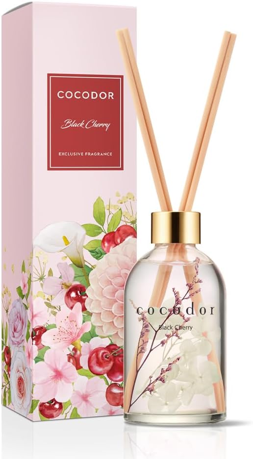 COCODOR Herbarium Reed Diffuser/Black Cherry/6.7oz/ Fragrance Scent Essential by COCODOR