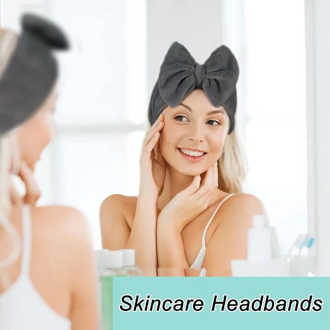 Shintop Makeup Headband Soft Carol Fleece Spa Headband - Image 6