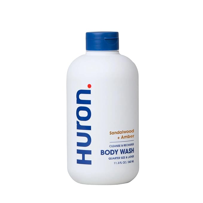 Huron Body Wash for Men and Women Hydrating Daily Cleanser by Huron