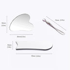 Stainless Steel Gua Sha Facial Tools 3 in 1 - Image 2