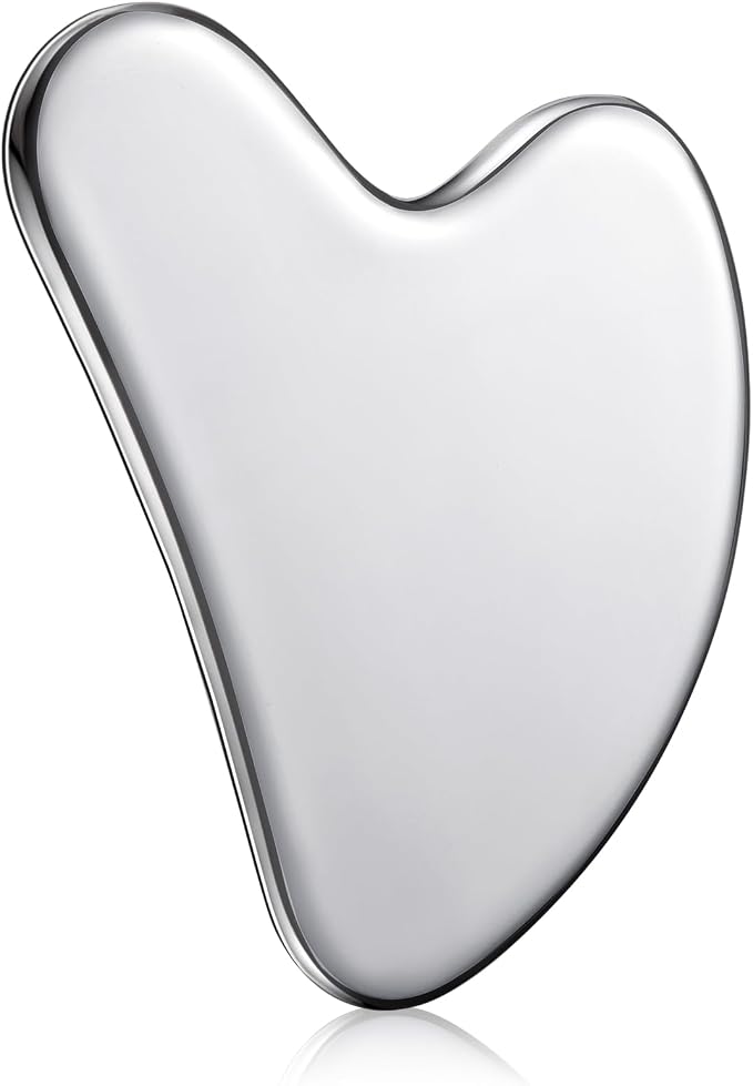 Nuanchu Stainless Steel Gua Sha Facial Tool, Metal Gua Sha by Nuanchu