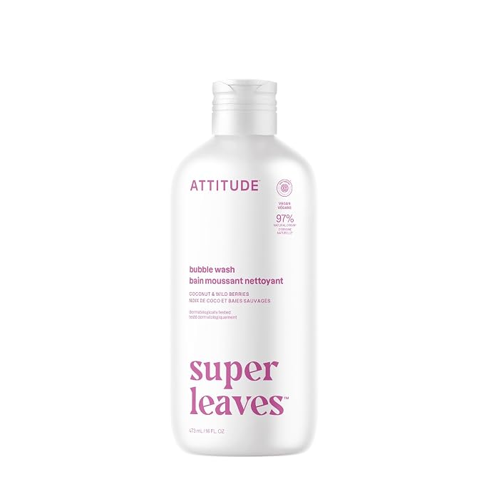 ATTITUDE Bubble Bath, EWG Verified, Plant and Mineral-Based, Dermatologically by ATTITUDE