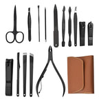 16 Pieces Manicure Set, Pedicure Kit, Nail Clippers, Stainless Steel - Image 2
