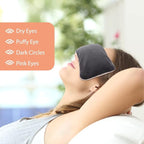 Lavender Weighted Eye Pillow for Yoga, Microwavable Moist Heat Eye Compress - Image 4