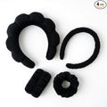 2Pcs Spa Headband for Washing Face & 1 Pair Wristband Set by Mr.Tuber