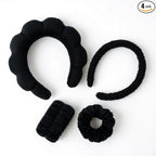 2Pcs Spa Headband for Washing Face & 1 Pair Wristband Set by Mr.Tuber