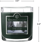 Colonial Candle Winter Woods Scented Jar Candle, 2 Wick, 3.5 oz, Mottled Wax - Image 5