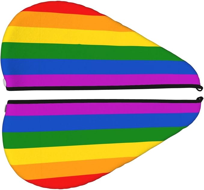 Gay Pride Rainbow Hair Towel Wrap Microfiber Fast Drying Hair Turban - Image 3