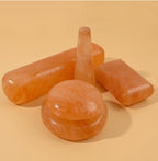 2 Pcs Himalayan Salt Hot Massage Stones Cold Stones Set Warm Rocks Kit - Image 8