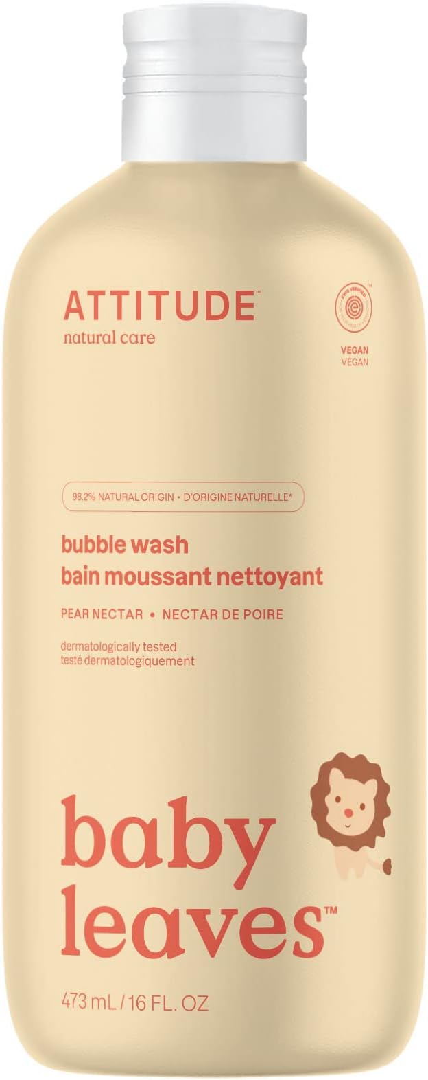 ATTITUDE Bubble Body Wash for Baby, EWG Verified, Dermatologically Tested by ATTITUDE