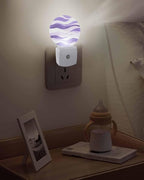 Night Lights Auto Sensor Lavender Purple Ocean Waves Night Light Abstract - Image 5