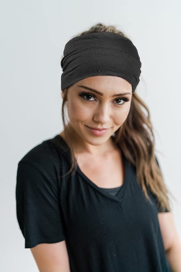 GiLi 2 Pack Wide Headbands for Women Boho African Knotted Non Slip Fashion Hair - Image 3