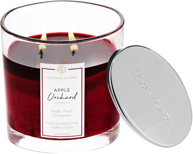 Colonial Candle Apple Orchard Scented Candle Jar, Highly Fragranced Candles - Image 3
