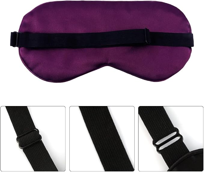 2 PCS Purple Silk Sleep Mask - Image 2