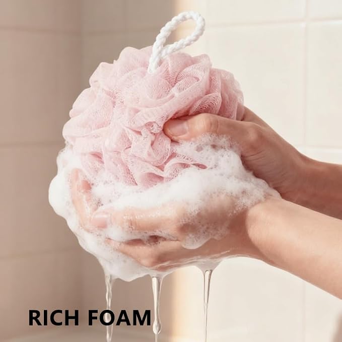 Shower Loofah Sponge for Men Women Loofah Exfoliating Body Scrubber 4 Color - Image 5
