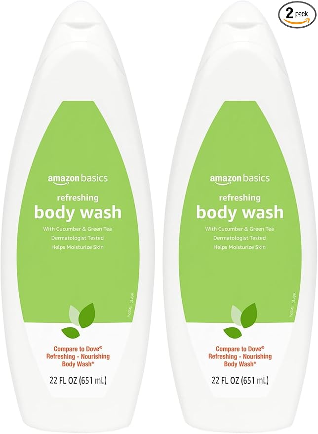 Amazon Basics Refreshing Nourishing Body Wash, Cucumber & Green Tea, by AmazonBasics