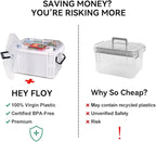 HEY FOLY 15qt White Medicine Organizer Storage Box - Image 4