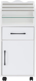 BarberPub Salon Cart with Storage Cabinet with Engineered Wood, Rolling Salon - Image 9