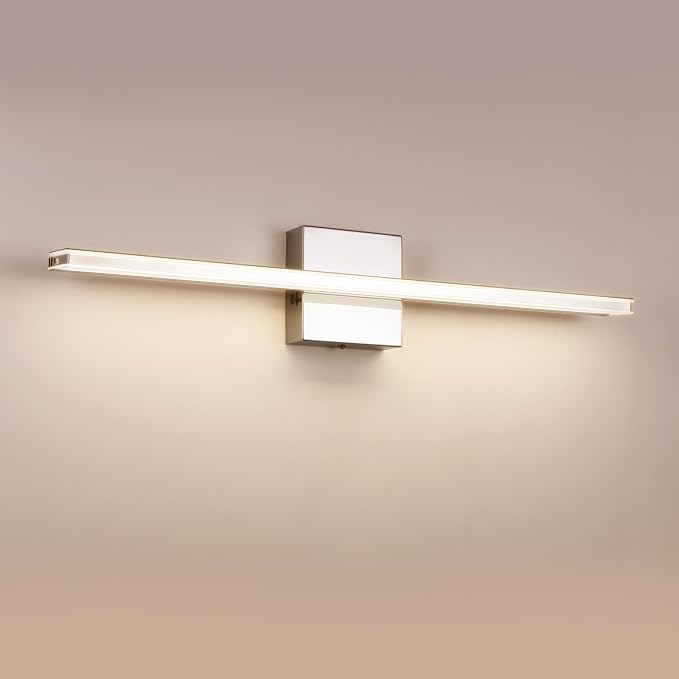 Chrome Vanity Lights for Bathroom 5CCT Dimmable Bathroom Lighting Fixtures Over - Image 8