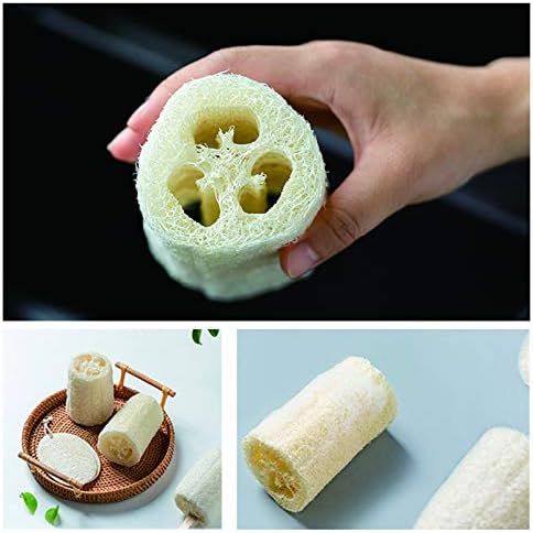 pisdoplop Natural Loofah Exfoliating Body Sponge Scrubber, 5 inch-Long Organic - Image 5