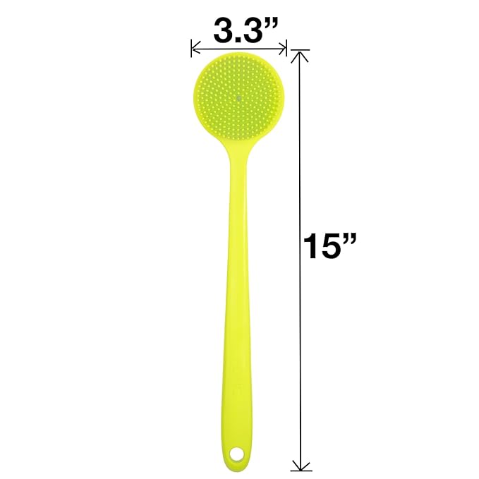 DNC Silicone Back Scrubber for Shower Soft Bath Body Brush - Image 4