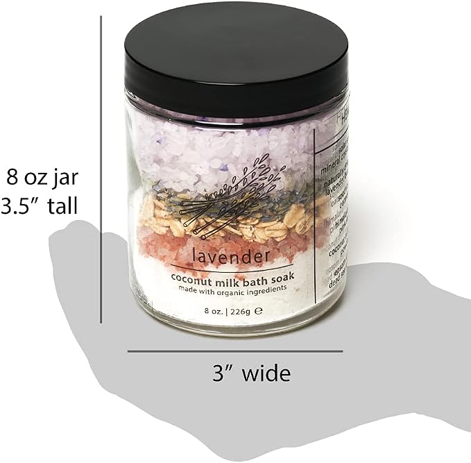 Hemlock Park Lavender Coconut Milk Bath Soak | Botanical Coconut Milk, - Image 6
