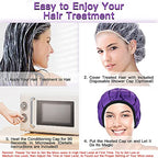 Beautybaby Cordless Deep Conditioning Heat Cap, Microwavable Treatment Steaming - Image 7