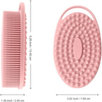 Soft Silicone Body Scrubber 2 PCS Silicone Body Shower, Silicone Loofah 2 in 1 - Image 2
