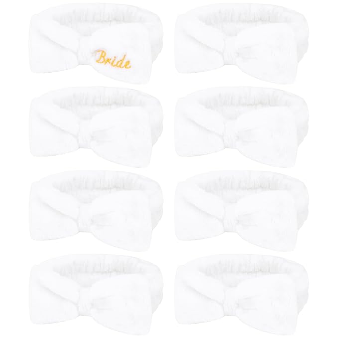 Semato Bachelorette Party Favor Set Bride and Bridesmaid Spa Headband Skincare by Semato