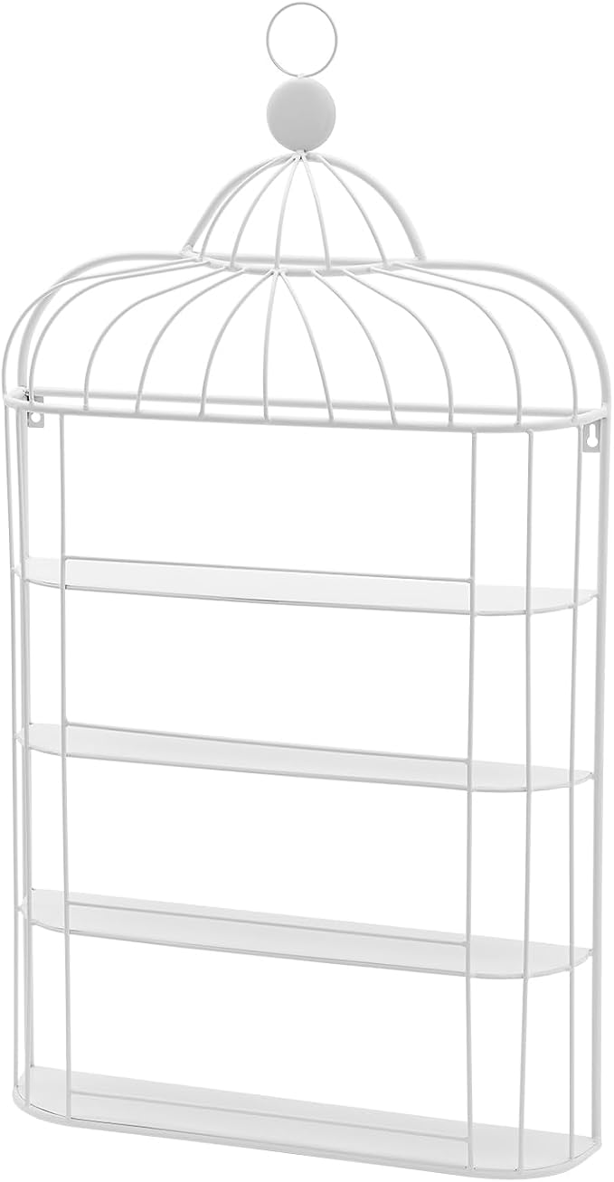 Nail Polish Organizer Wall Mounted, 4-Tier Nail Polish Storage Rack, Metal Nail - Image 4