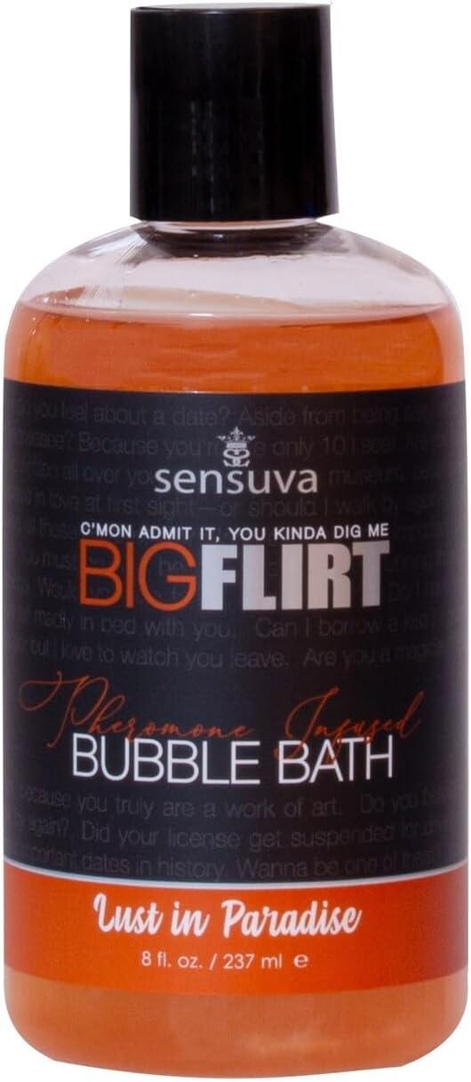 Big Flirt Pheromone Bubble Bath | Lust in Paradise 8 fl.oz. by Sensuva