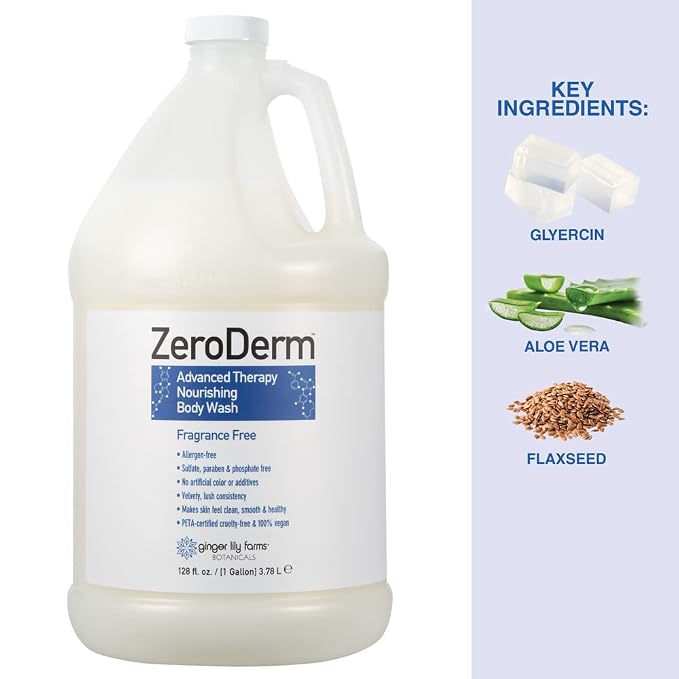 Ginger Lily Farms Botanicals ZeroDerm Advanced Therapy Nourishing Body Wash - Image 5