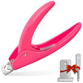 Pink Adjustable Artificial Acrylic Fake Nail False Nail Tip Clipper Cutter by GA%26EN