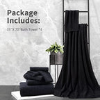 Extra Large Bath Towel Set of 4, Oversized Bath Sheet Super Soft Highly - Image 7