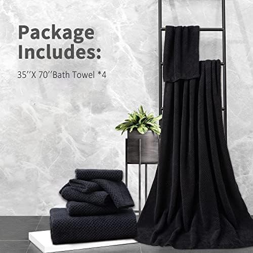 Extra Large Bath Towel Set of 4, Oversized Bath Sheet Super Soft Highly - Image 7