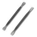 2Pcs Plastic Cuticle Pusher, Dual-end Dead Skin Nail Pusher, Gentle Plastic by HaimiLiyaHome