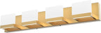 Tipace Gold Vanity Lights for Bathroom Modern LED 4 Lights Bathroom Vanity by Tipace