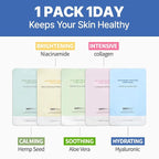 NEXTBEAU Solution Sheet Mask Variety Pack, 0.74 fl oz Each, Korean Facial Sheet - Image 4