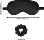 12Pcs Silk Sleep Masks Satin Eye Mask Silky Eyes Cover Blindfold Eyeshade Hair - Image 3