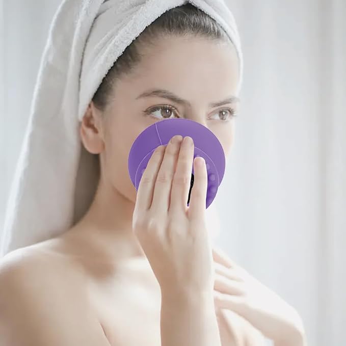 Facial Cleansing Brush Jellyfish Exfoliating Face Brush Handheld Massaging Cute - Image 5