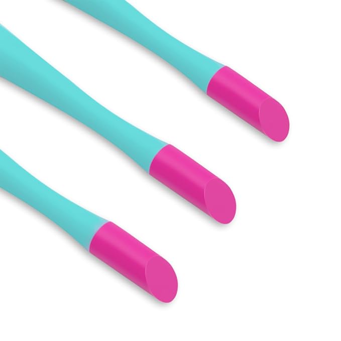 IVON 3pcs Cuticle Trimmer Pusher, Rubber Tip Soft on Nail Bed - Image 3