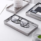 Jewelry Dish Tray Ceramic Trinket Tray Rectangte Vanity Makeup Mirror Tray - Image 3