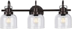 Bronze Bathroom Vanity Lights, 3-Light Vanity Light Fixtures by RokiniiCasa