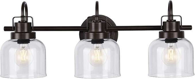 Bronze Bathroom Vanity Lights, 3-Light Vanity Light Fixtures by RokiniiCasa