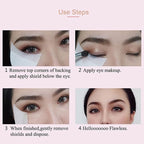 Faiteary 150pcs Eyeshadow Shields, Lint Free Eyeshadow Stencil Gel Pad Under - Image 3