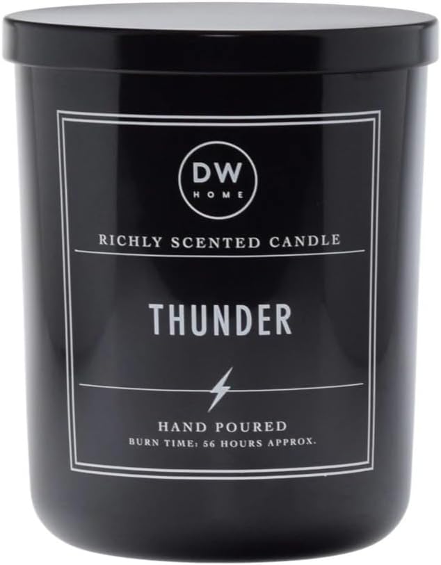 DW Home Thunder Scented Candle – Cedarwood, Birch & Bergamot Fragrance by DWHome