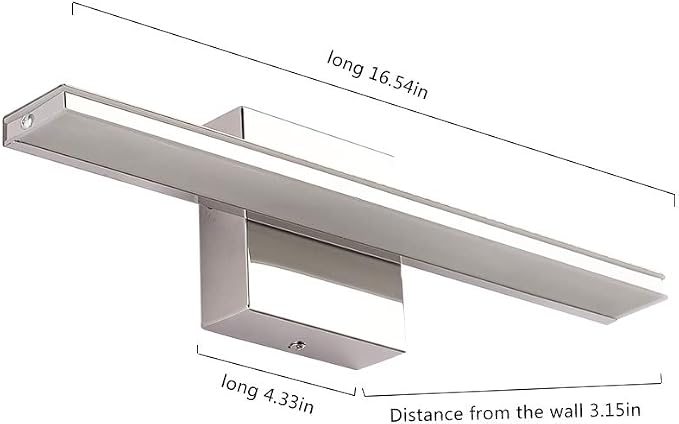 Modern Bathroom Light Fixtures 16 Inch led Vanity Lighting Bar 9W Linear Vanity - Image 3