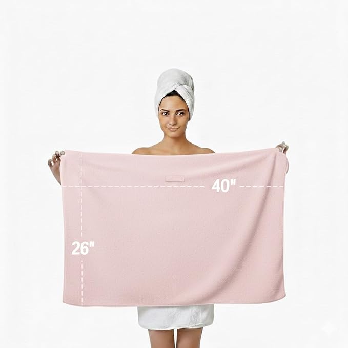 KEEPOZ Cotton Hair Towel Quick Dry Hair Towel Hair Drying Towels Suitable - Image 3