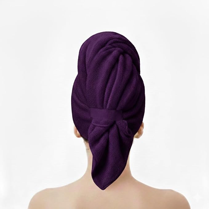 KEEPOZ Cotton Hair Towel Quick Dry Hair Towel Hair Drying Towels Suitable by KEEPOZ